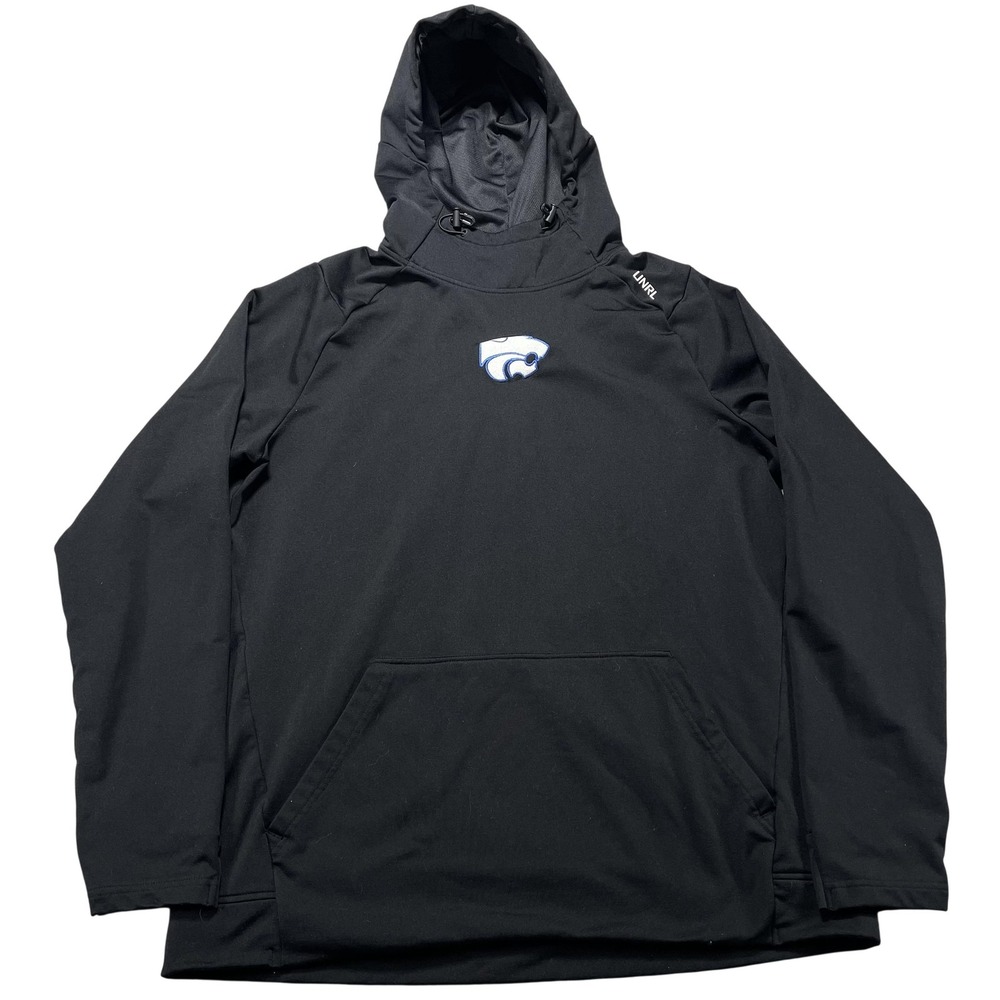 UNRL Hoodie Sweatshirt Mens Large Black Performance Mascot Logo Pullover